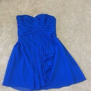 Blue David's bridal dress